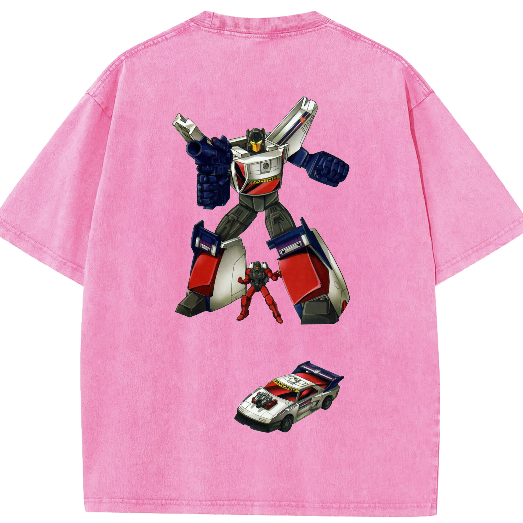 （画像用）  綿100% ヴィンテージ風 半袖Tシャツ（背面プリント）
